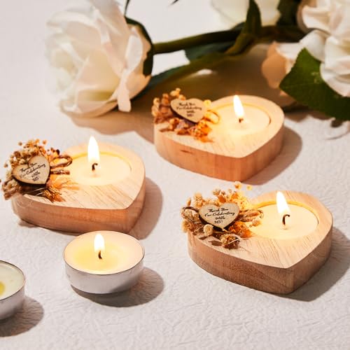 Rustic Wedding Candle Favors - 100 Pack