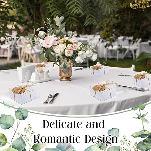 Heart-Shaped Wedding Favor Candles with Boxes
