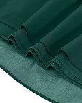 Plus Size Green Off-The-Shoulder Bridesmaid Maxi Dress
