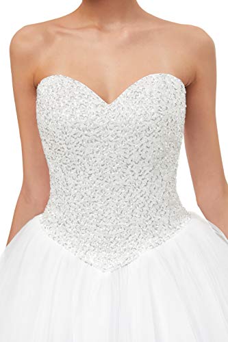 Ball Gown Bridal Wedding Dress for Women - Ivory