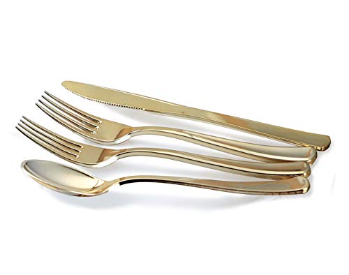 Vintage Wedding Plastic Plates & Cutlery Set - Ivory