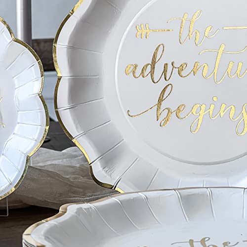 Adventure Begins" 72 Piece Elegant Party Tableware Set