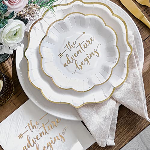 Adventure Begins" 72 Piece Elegant Party Tableware Set