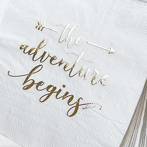 Adventure Begins" 72 Piece Elegant Party Tableware Set
