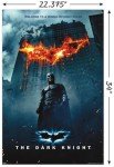 Batman Logo On Fire Wall Poster - 22.375" x 34