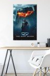 Batman Logo On Fire Wall Poster - 22.375" x 34