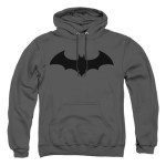 Batman Hush Logo Charcoal Hoodie - X-Large