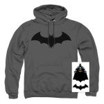 Batman Hush Logo Charcoal Hoodie - X-Large