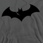 Batman Hush Logo Charcoal Hoodie - X-Large