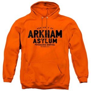 Batman Arkham Asylum Unisex Hoodie - Orange X-Large