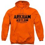 Batman Arkham Asylum Unisex Hoodie - Orange X-Large