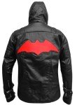 Batman Hooded Leather Jacket and Vest Combo