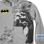 Batman Boys Zip-Up Hoodie – Sizes 4-7 Charcoal