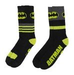 Batman DC Comics Men's 2-Pack Athletic Socks