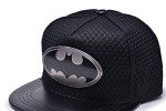 Batman Logo Snapback Cap with Black Mesh