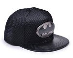 Batman Logo Snapback Cap with Black Mesh