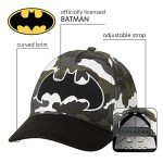 Batman Camo Baseball Cap for Kids, Size 4-7