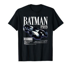 Batman 1989 Batmobile Blueprint Graphic T-Shirt