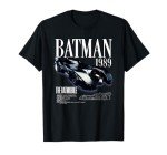 Batman 1989 Batmobile Blueprint Graphic T-Shirt