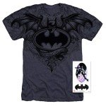 Batman Winged Skull Logo T-Shirt & Stickers Set