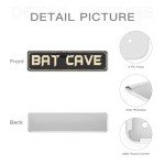 Vintage Bat Cave Metal Wall Sign - 4x16 Inches