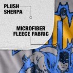 Vintage Batman Super Soft Sherpa Throw Blanket
