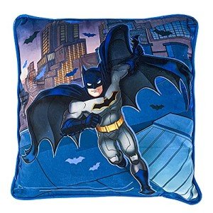 Batman Decorative Pillow Cover for Kids, 15"x15