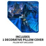 Batman Decorative Pillow Cover for Kids, 15"x15