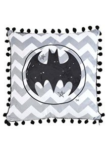Batman Logo Black Pom Pom Pillow for Fun Decor