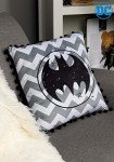 Batman Logo Black Pom Pom Pillow for Fun Decor