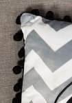 Batman Logo Black Pom Pom Pillow for Fun Decor