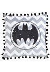 Batman Logo Black Pom Pom Pillow for Fun Decor
