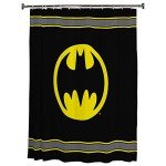 Batman Logo Microfiber Shower Curtain - 70" x 72