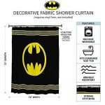Batman Logo Microfiber Shower Curtain - 70" x 72