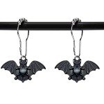 Batman Shower Curtain Hooks Set of 12