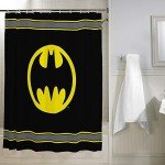 Batman Logo Microfiber Shower Curtain - 70" x 72