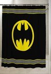 Batman Logo Microfiber Shower Curtain - 70" x 72