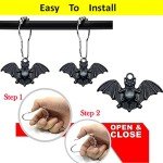 Batman Shower Curtain Hooks Set of 12