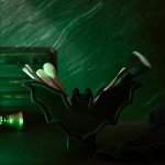 Batman Bat Makeup Brush Holder for Vanity or Desk