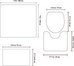 Batman Bathroom Set: Shower Curtain, Rug & Covers