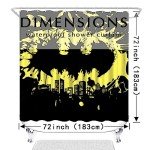 Batman Shower Curtain Set with Hooks, 72"x72