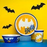 Batman Kids Dinnerware Set – 3 Piece Melamine Set