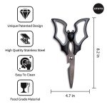 Cute Bat Kitchen Scissors - Halloween Gothic Shears