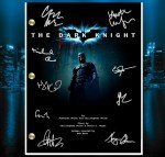 Batman Dark Knight Autographed Script Reprint