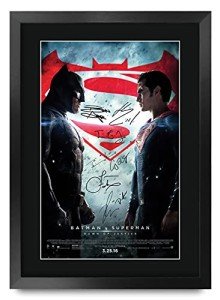 Batman vs Superman Framed 16" x 12" Autographed Poster