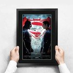 Batman vs Superman Framed 16" x 12" Autographed Poster