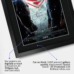 Batman vs Superman Framed 16" x 12" Autographed Poster