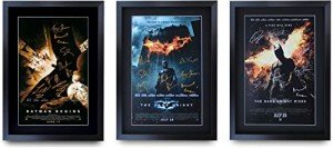 Christian Bale Dark Knight Signed Framed Poster 16"x12