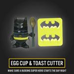 Batman Breakfast Set: Egg Cup, Spoon, Toast Cutter