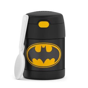 Batman Insulated Food Jar with Spoon, 10 Ounce